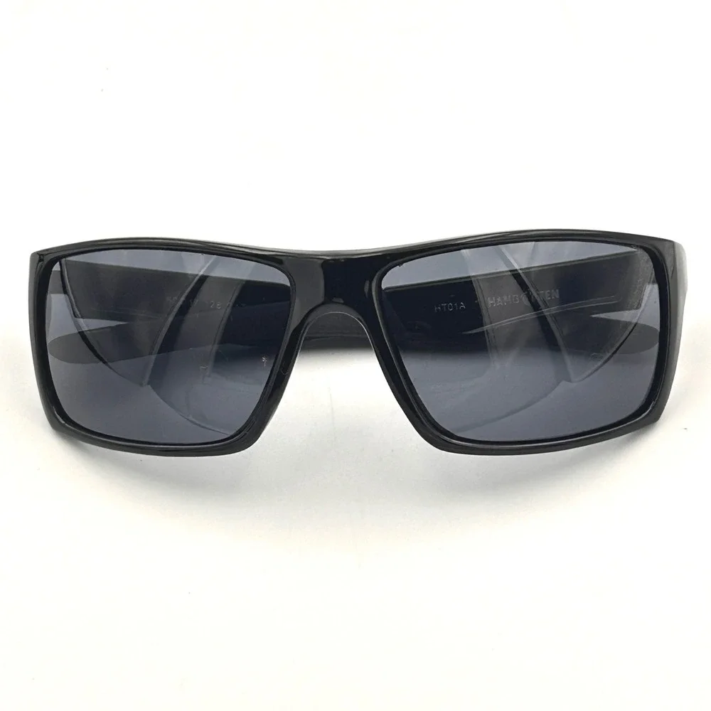 Hang Ten Sport Sunglasses Black Rectangular HT01A 60-17-128 Surf Skate